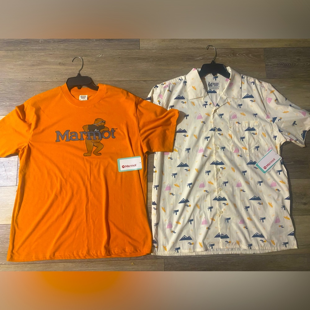 Marmot camp shirt lot men’s size L-NWT